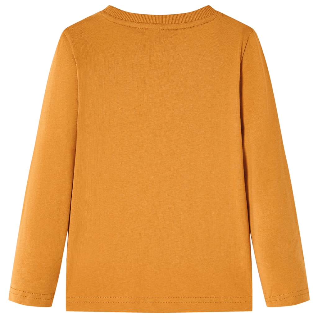 Kids' Long-Sleeve Shirt Dark Ochre 104