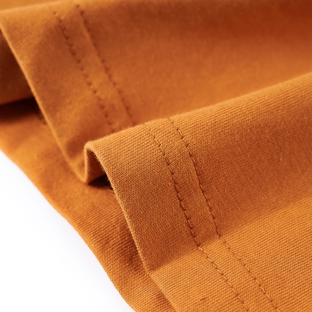 Kids' Long-Sleeved Shirt Dark Ochre 116