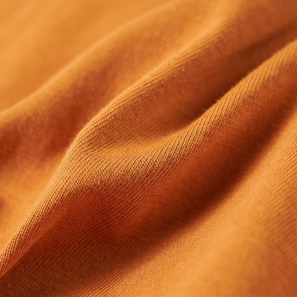 Kids' Long-Sleeved Shirt Dark Ochre 116