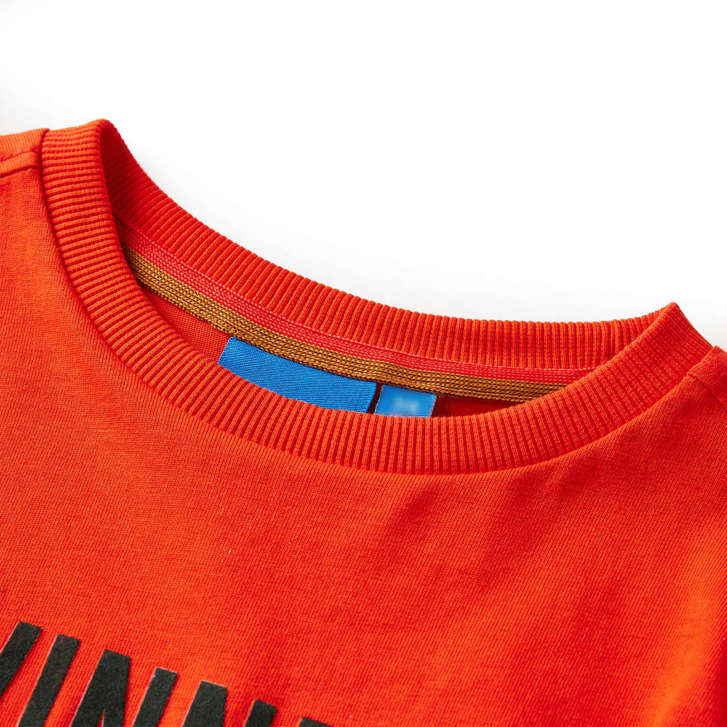 Kinder-Langarmshirt Hellorange 104