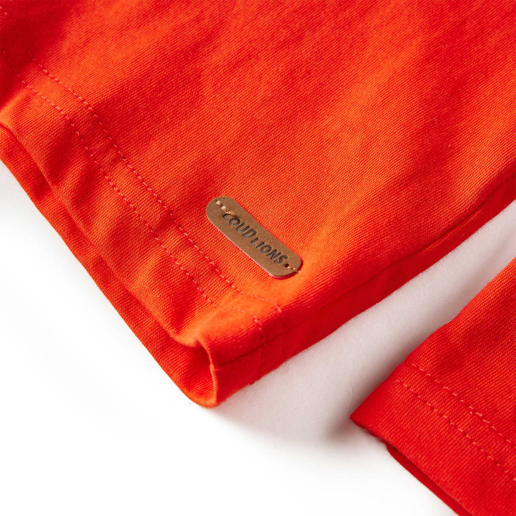 Kinder-Langarmshirt Hellorange 116