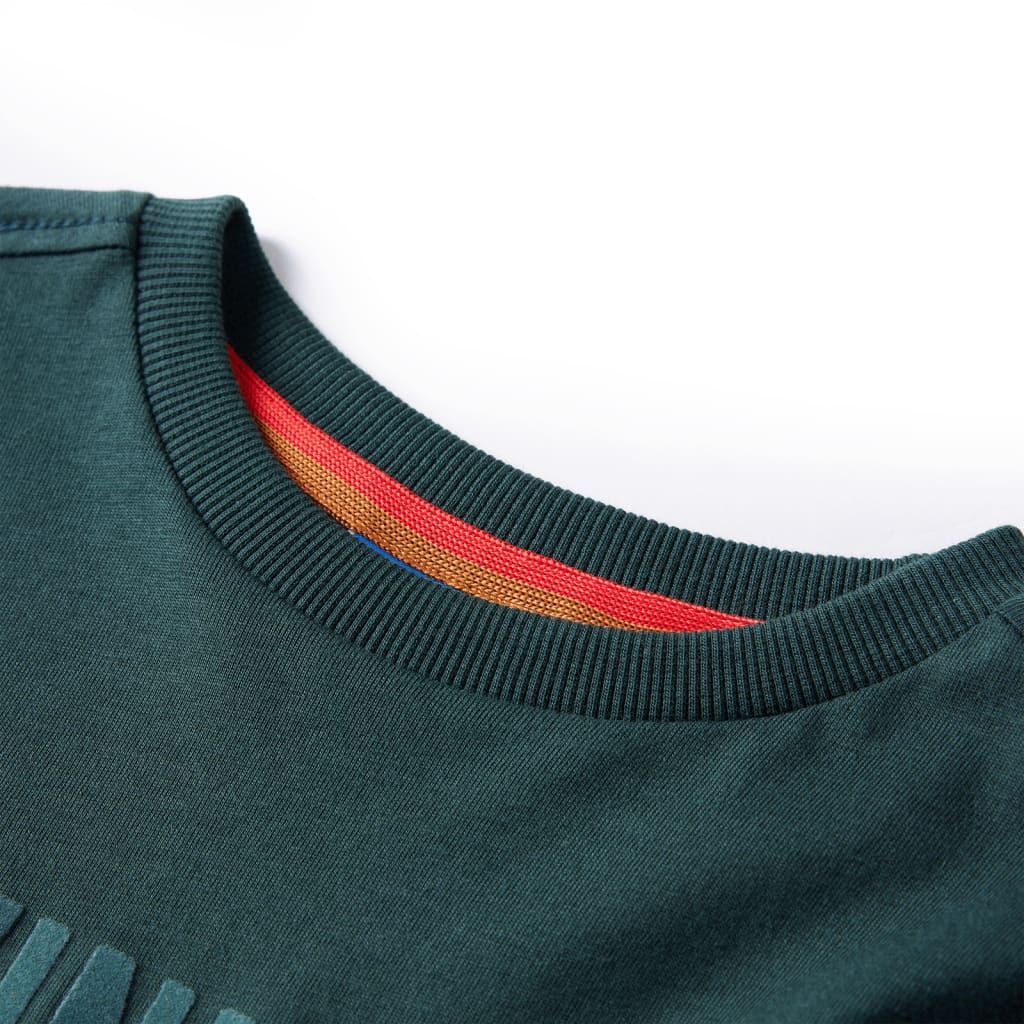 Children's Long-Sleeved Shirt Dark Green 116