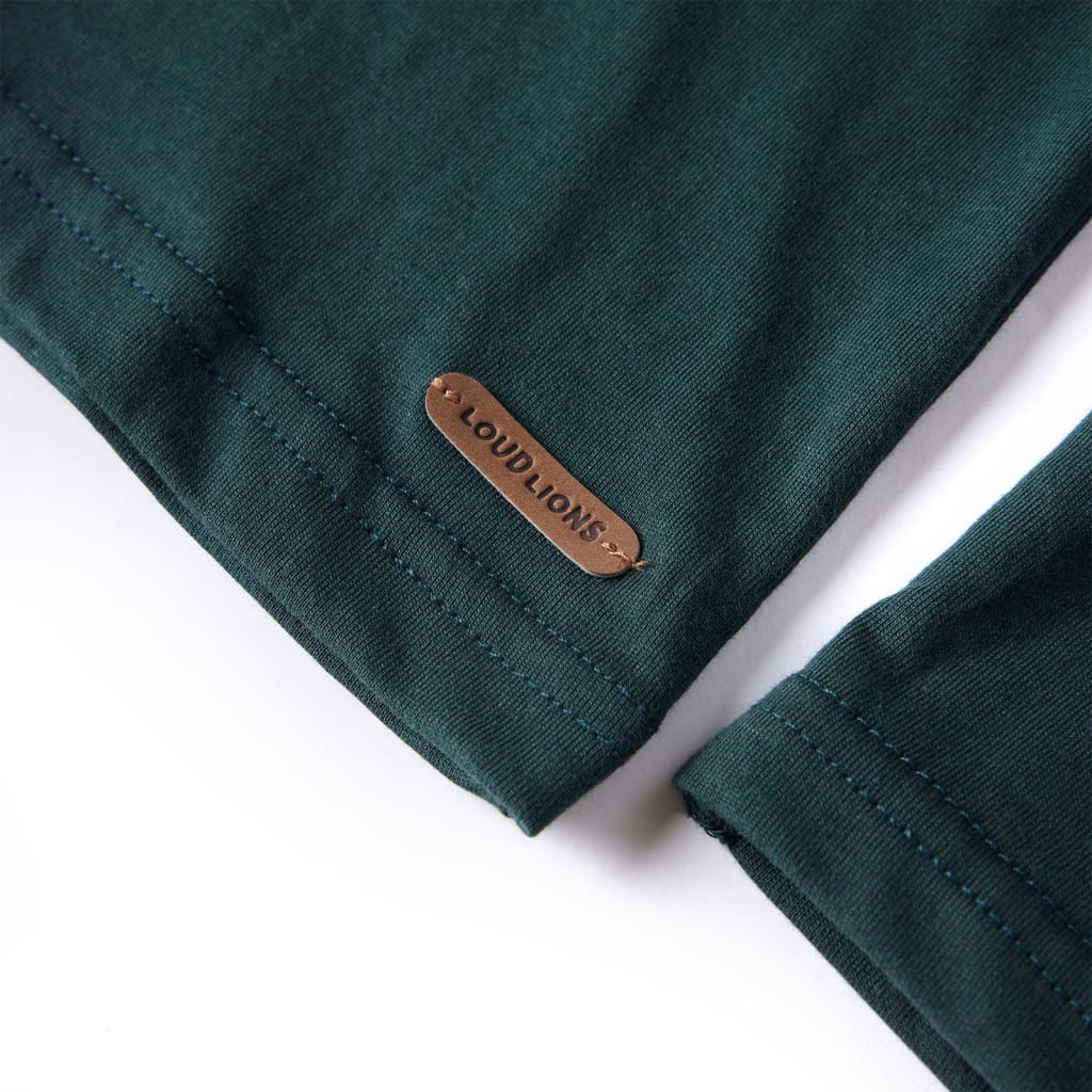 Children's Long-Sleeved Shirt Dark Green 116