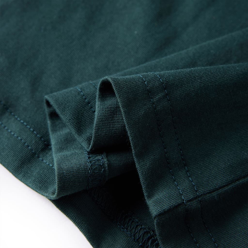Children's Long-Sleeved Shirt Dark Green 116