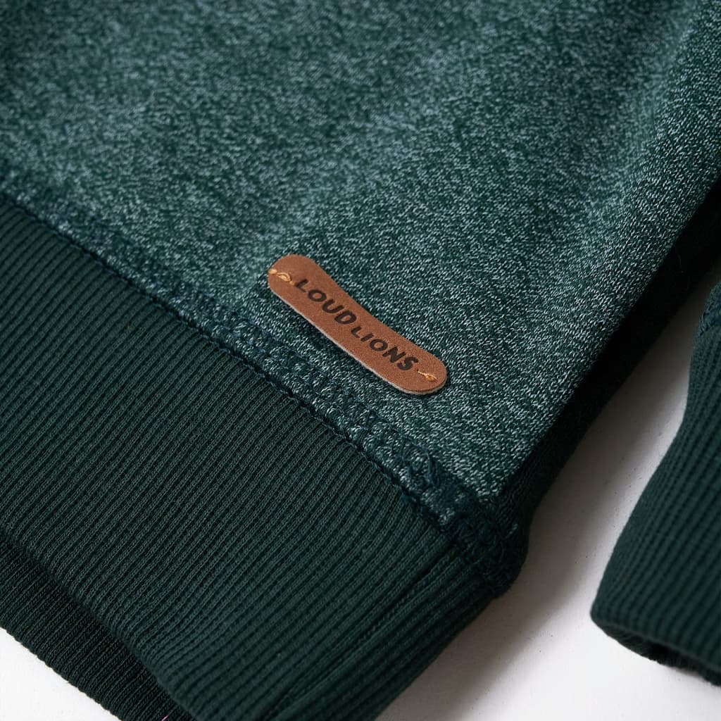 Kids' Hoodie Dark Green 140