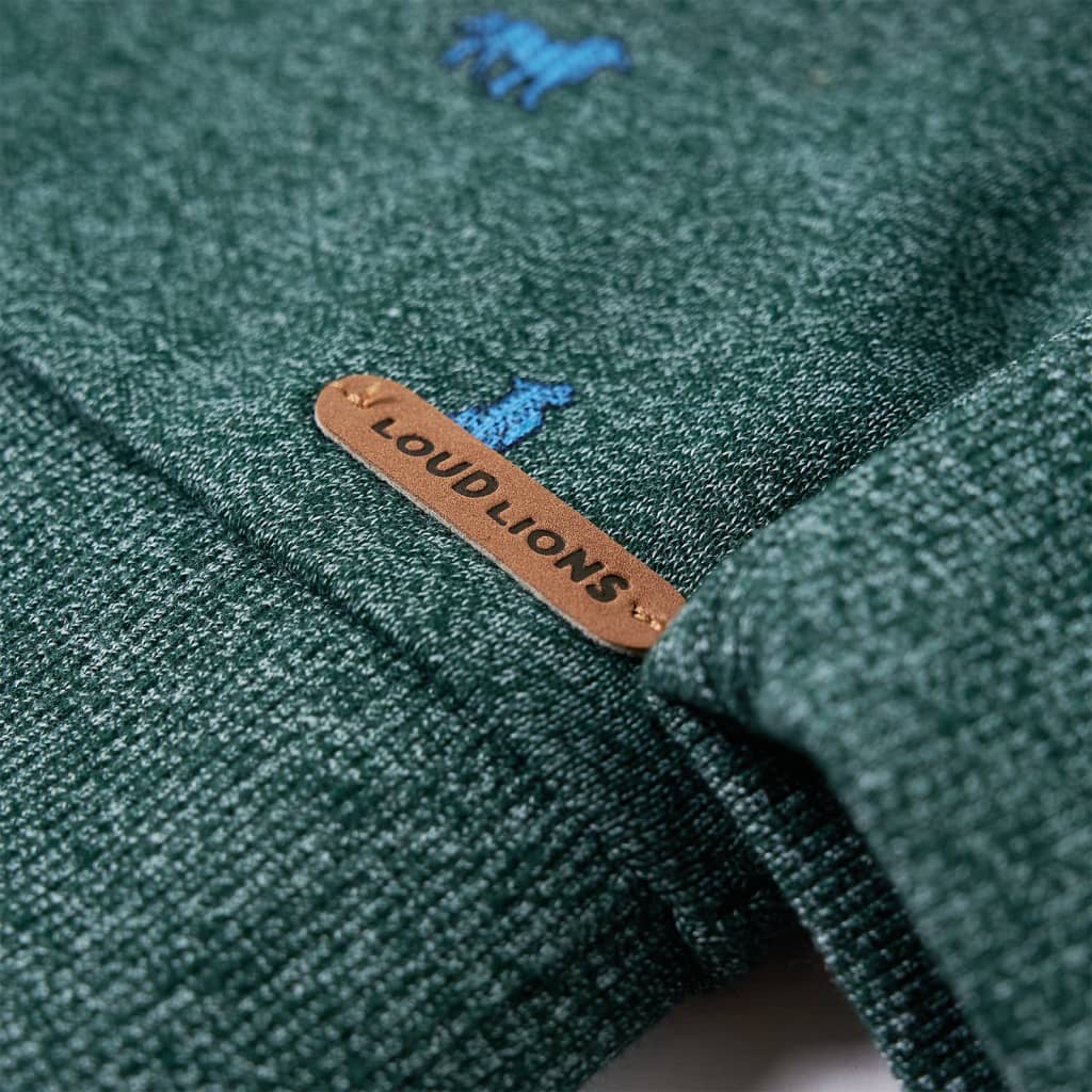 Kids' Sweatshirt Dark Green Mélange 116