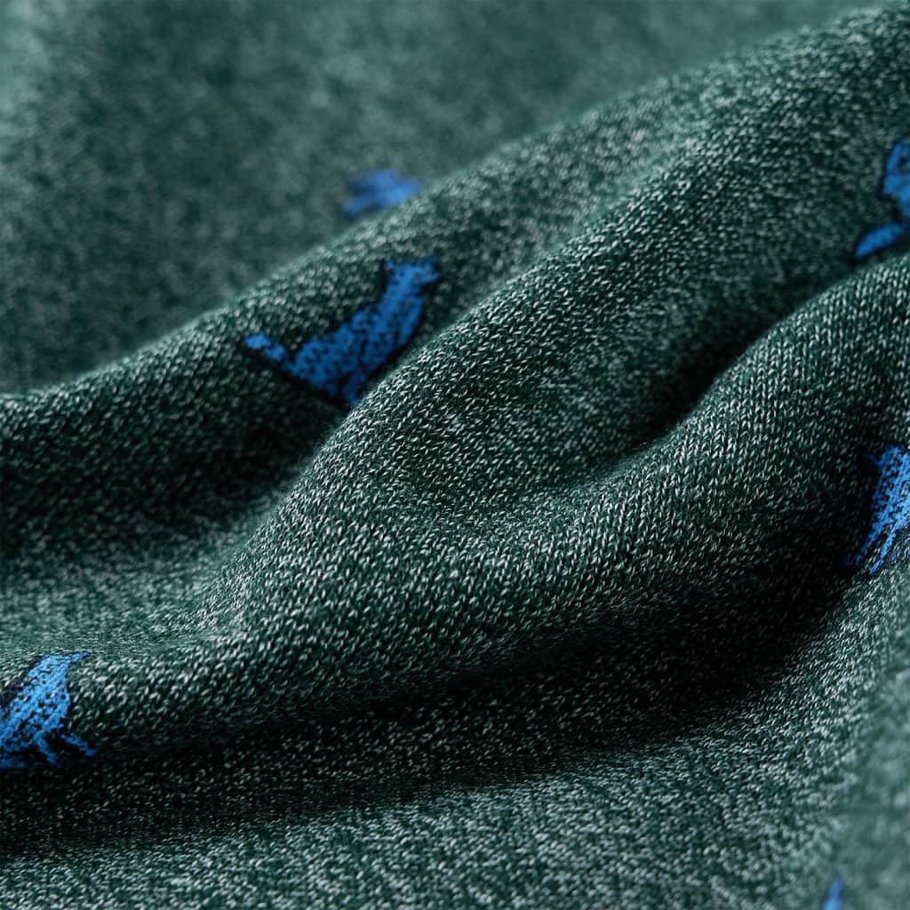 Kids' Sweatshirt Dark Green Mélange 116