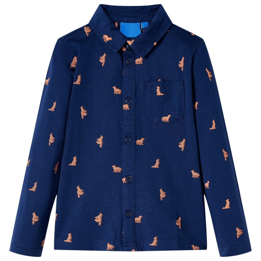 Children's Shirt Navy Blue 116