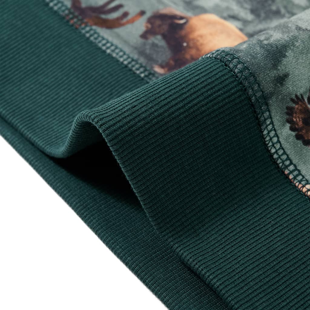 Sweat-shirt enfant vert foncé 92