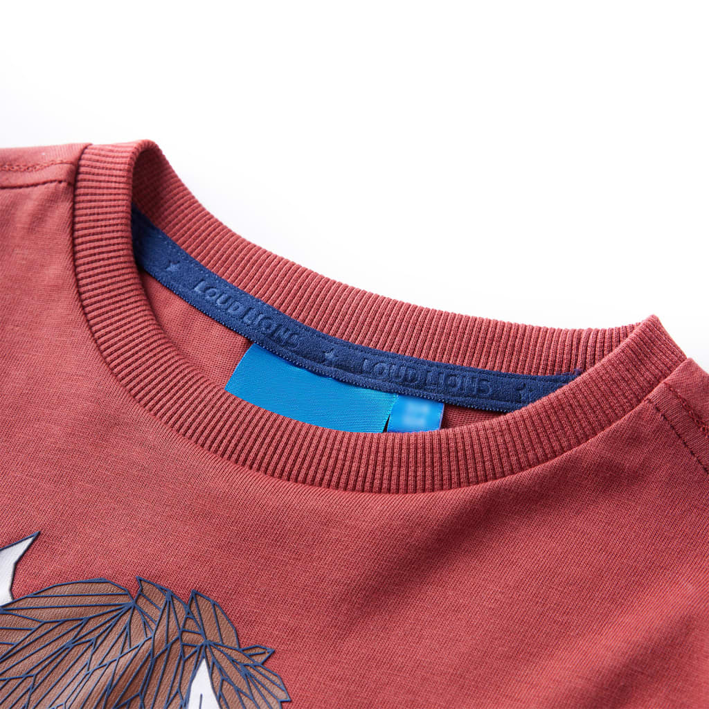 T-shirt manches longues enfant Rouge foncé 116