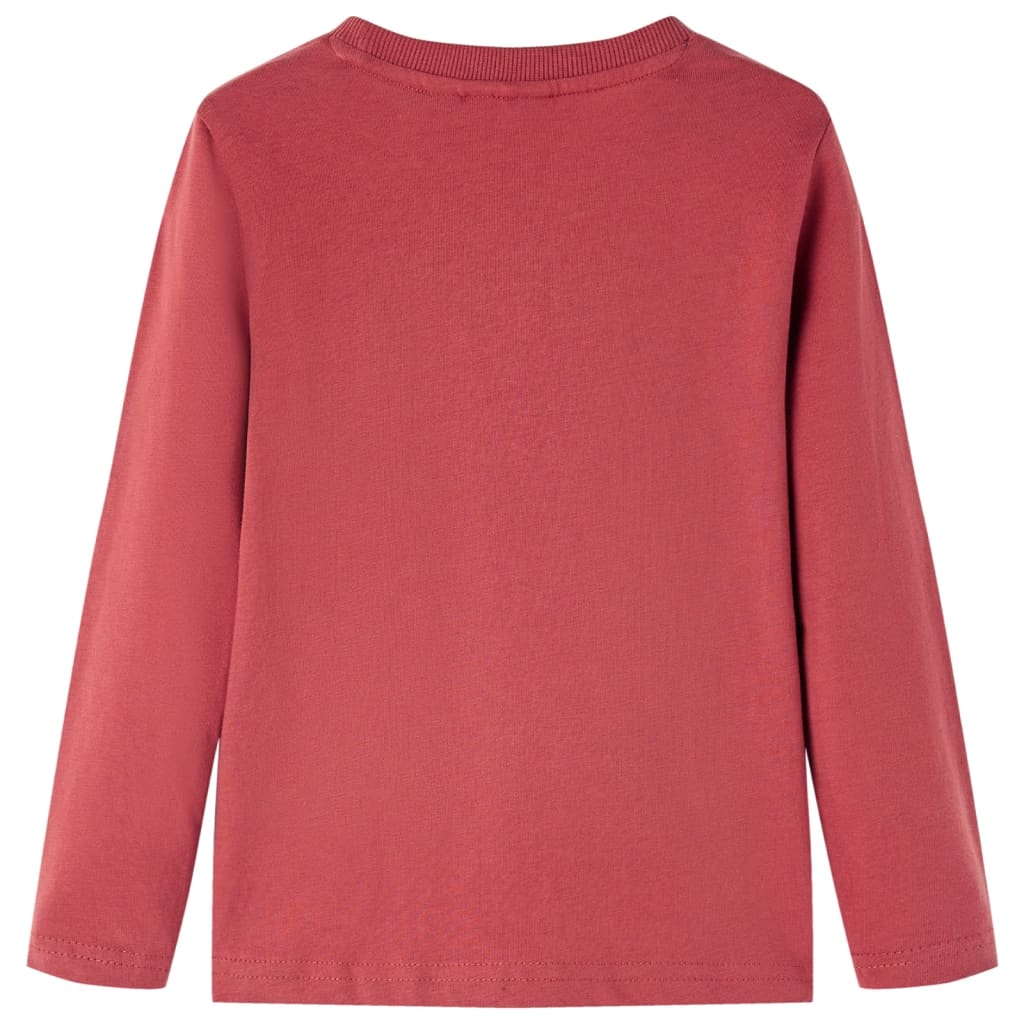 T-shirt manches longues enfant Rouge foncé 140
