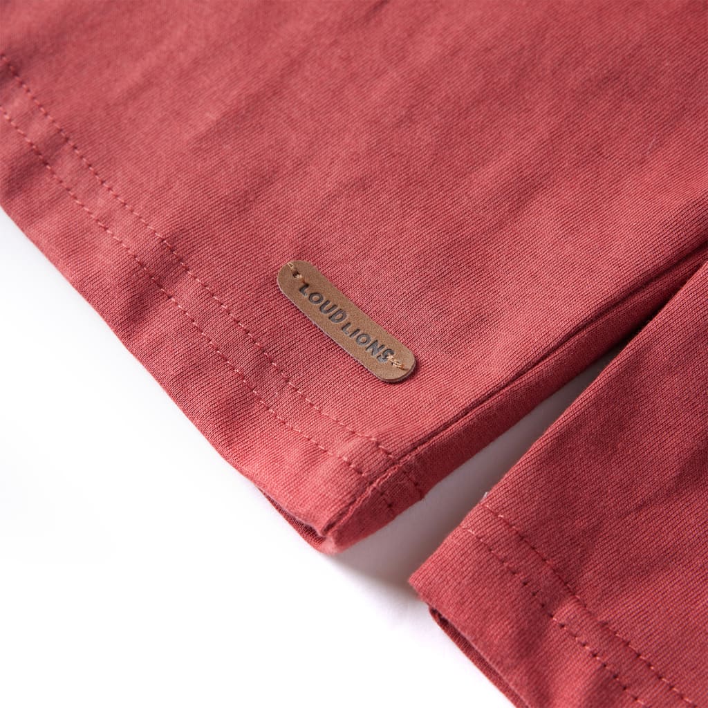 T-shirt manches longues enfant Rouge foncé 140