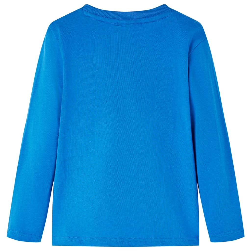 Kinder-Langarmshirt Kobaltblau 116