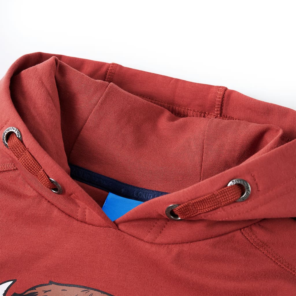 Kids' Hoodie Dark Red 128