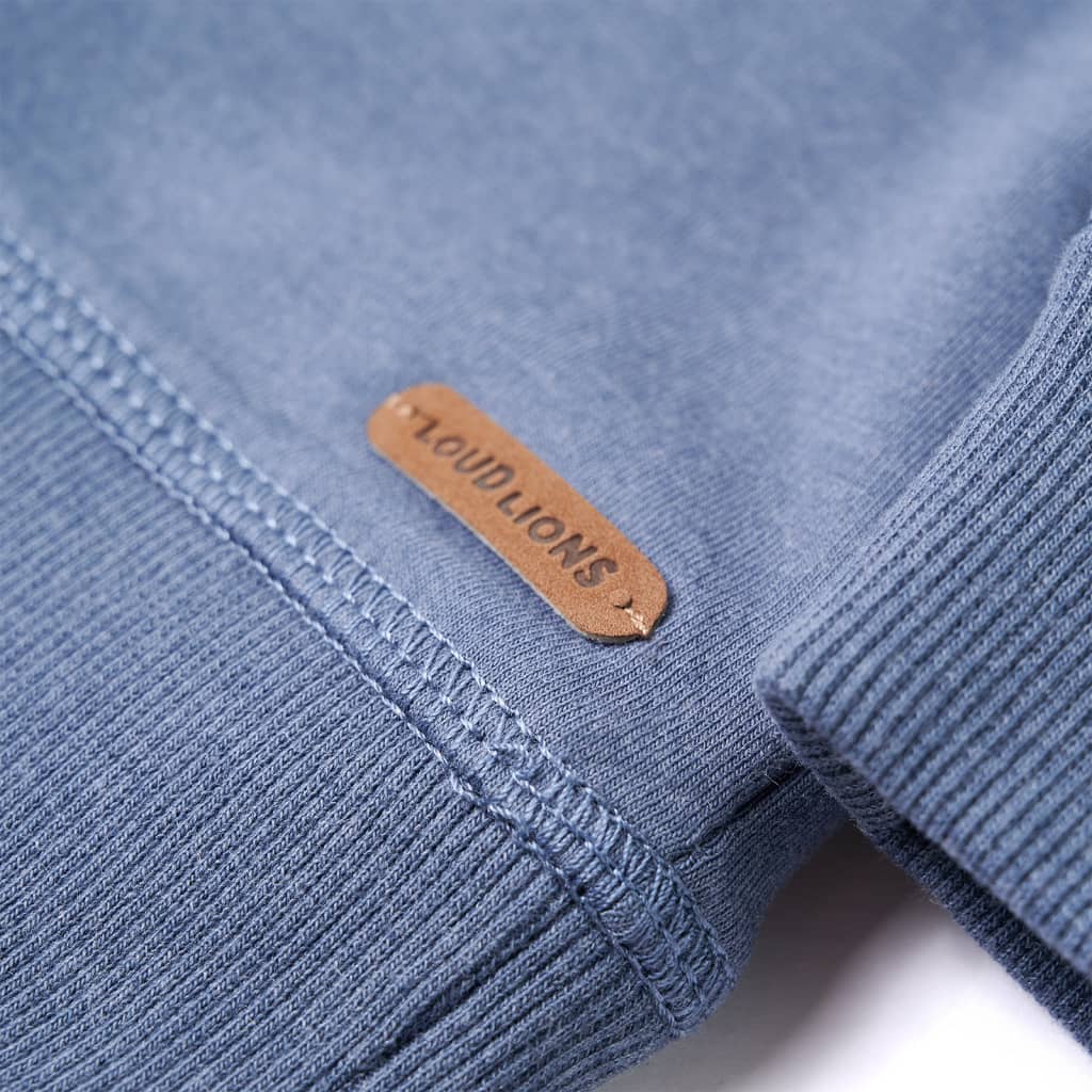 Kids' Hooded Sweatshirt Blue Marl 116