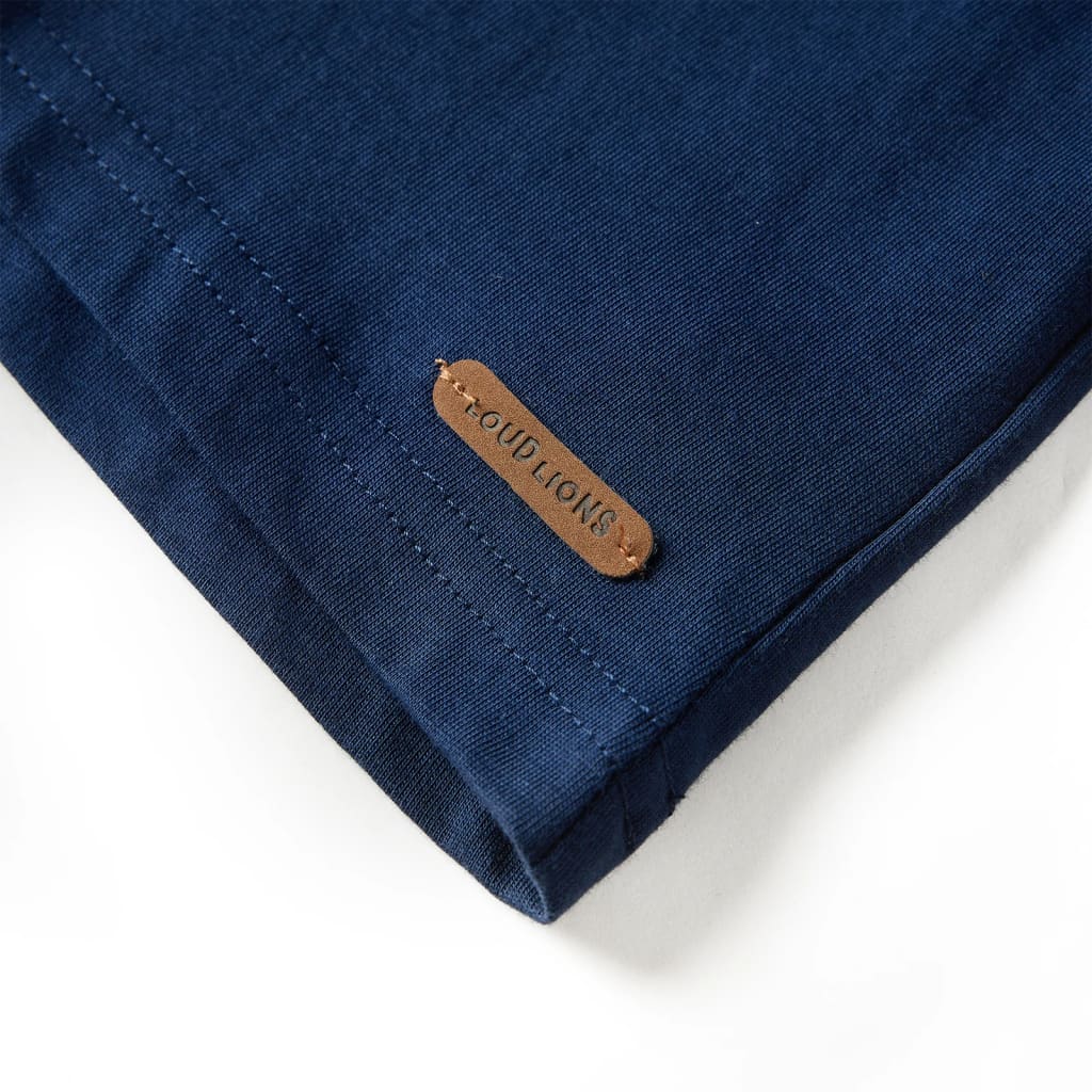 Kids' Long-Sleeved Shirt Navy Blue 92