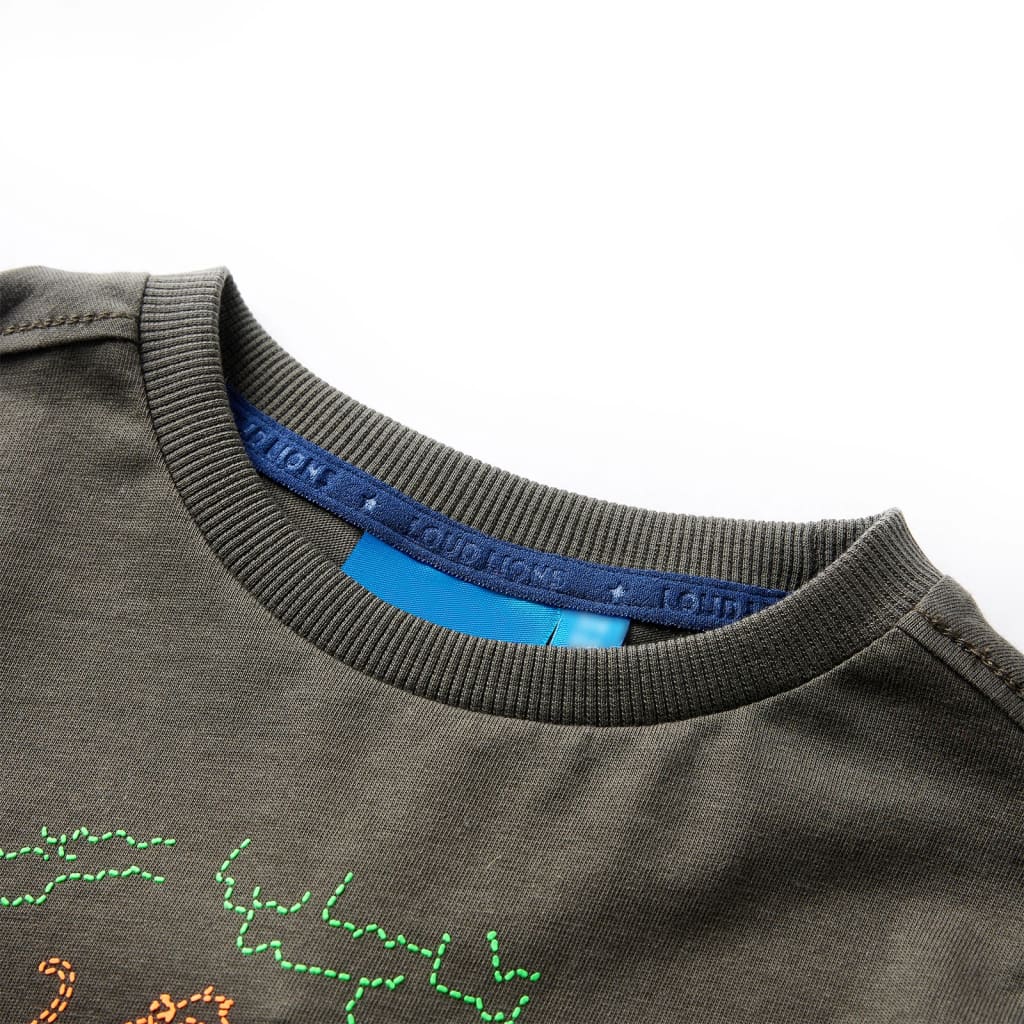 T-shirt manches longues enfant kaki 92
