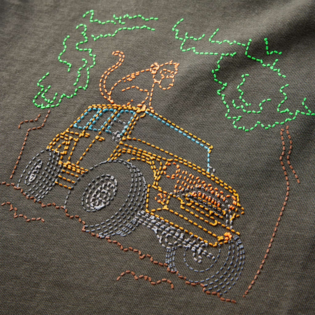 T-shirt manches longues enfant kaki 92