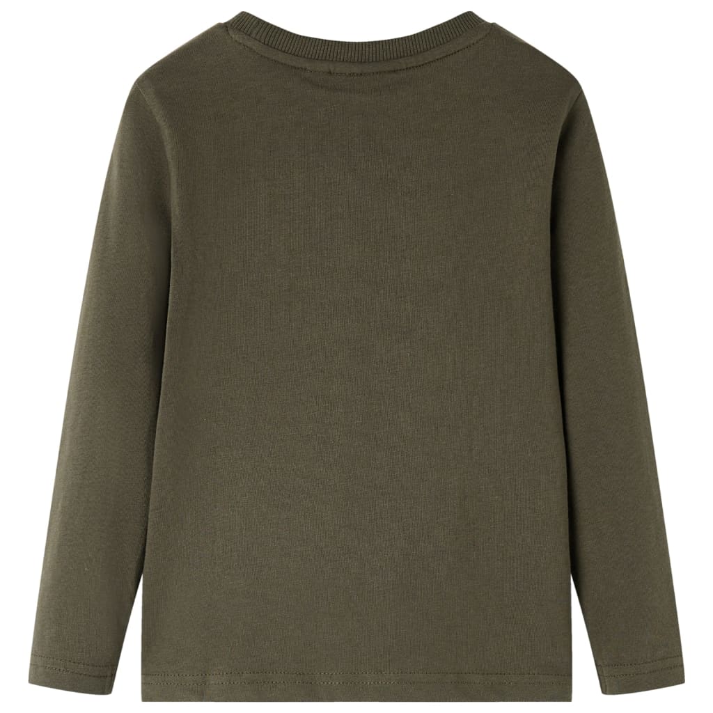Kids' Long-Sleeve Shirt Khaki 104