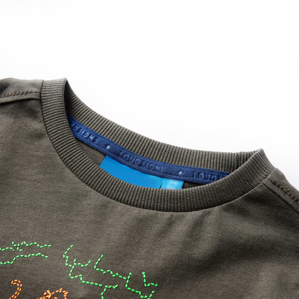 Kids' Long-Sleeve Shirt Khaki 104