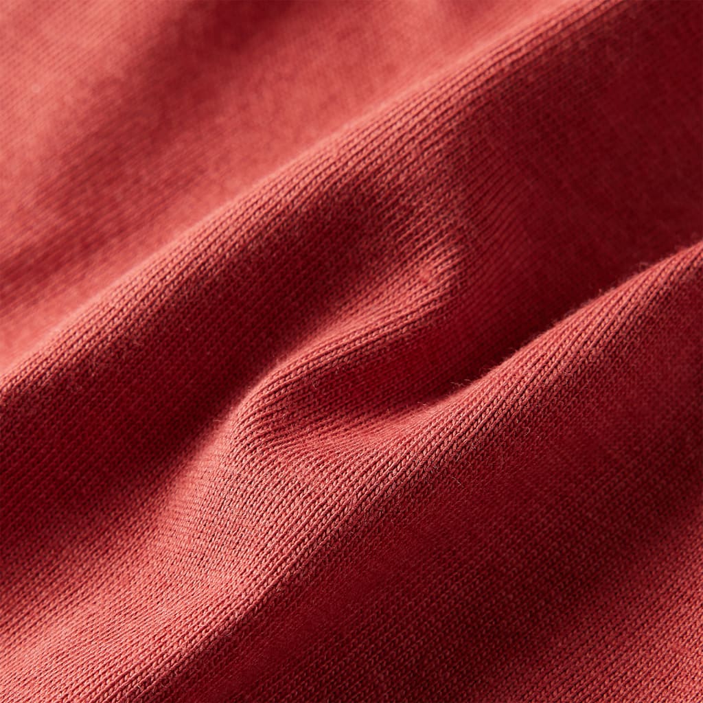 T-shirt à manches longues enfant rouge foncé 92