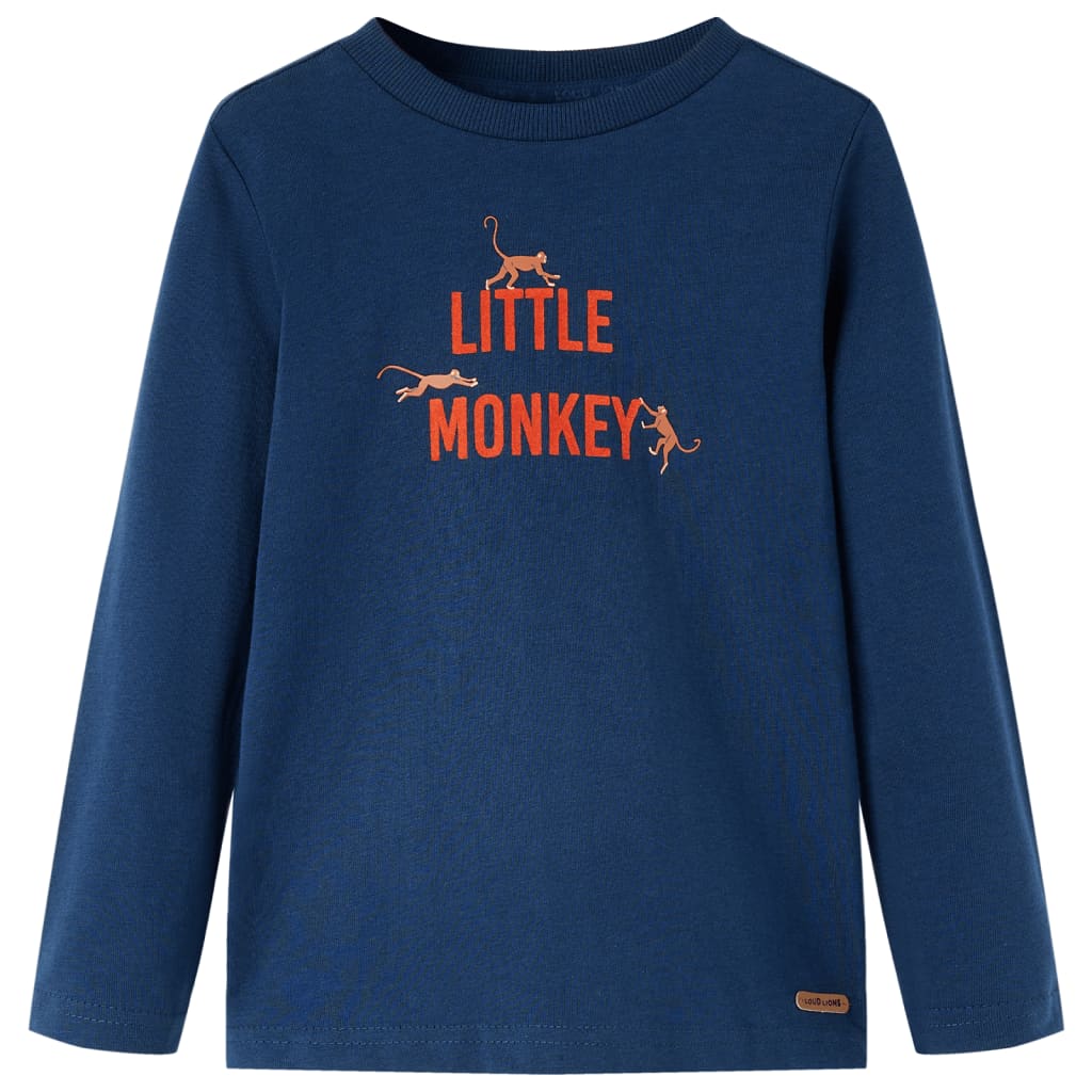 Kids' Long-Sleeve Shirt Navy Blue 116