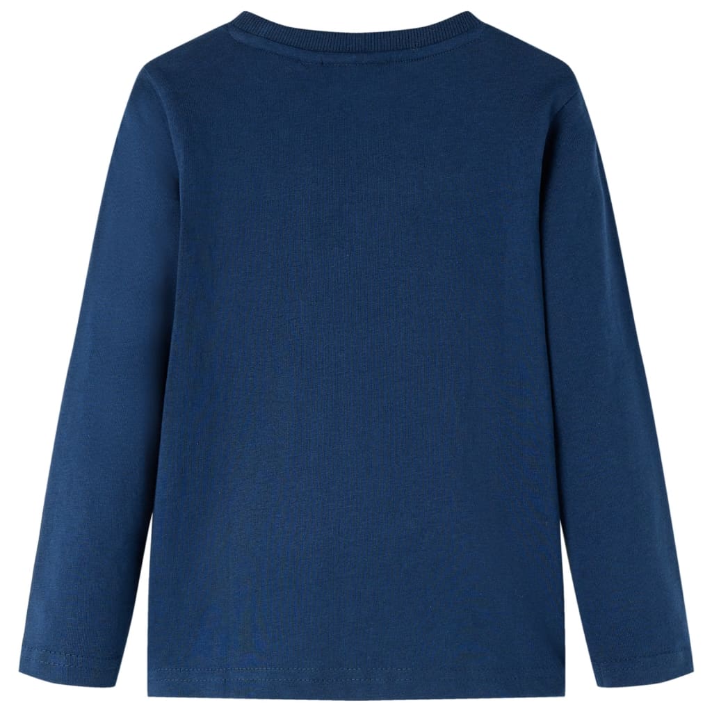 Kids' Long-Sleeve Shirt Navy Blue 116