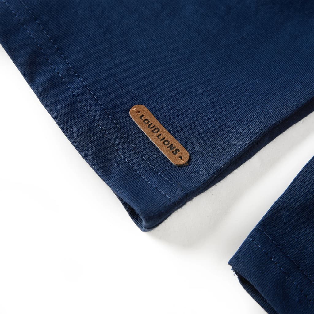 Kids' Long-Sleeve Shirt Navy Blue 116
