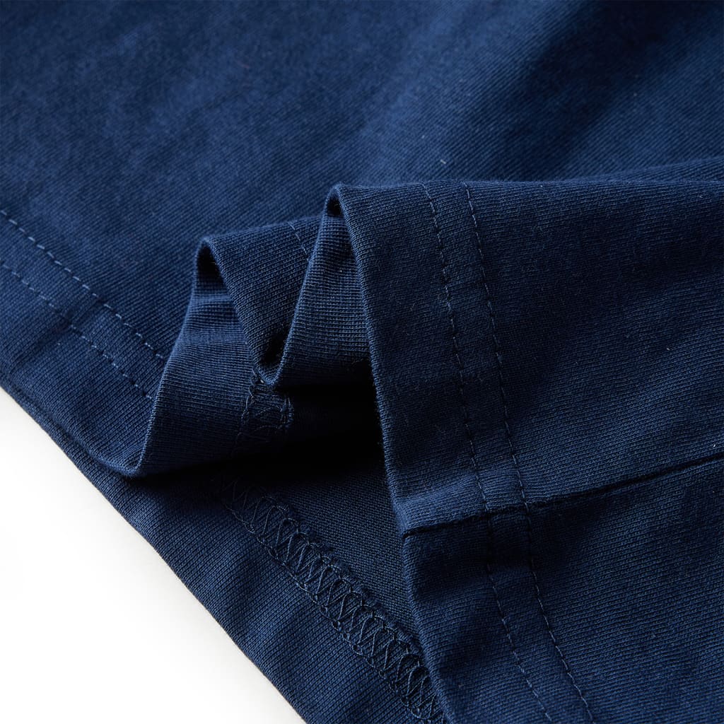 Kids' Long-Sleeve Shirt Navy Blue 116
