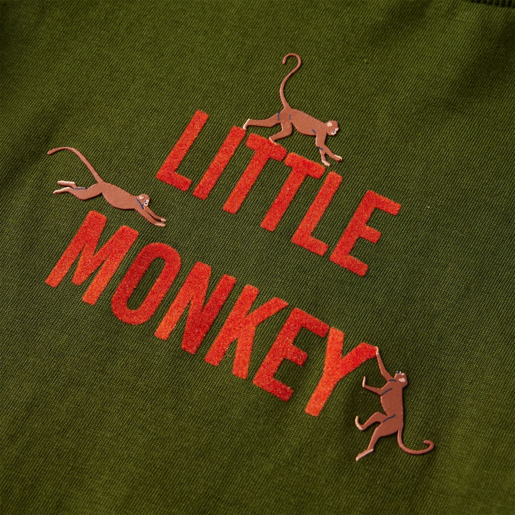 Kids' Long-Sleeve Shirt Dark Khaki 128