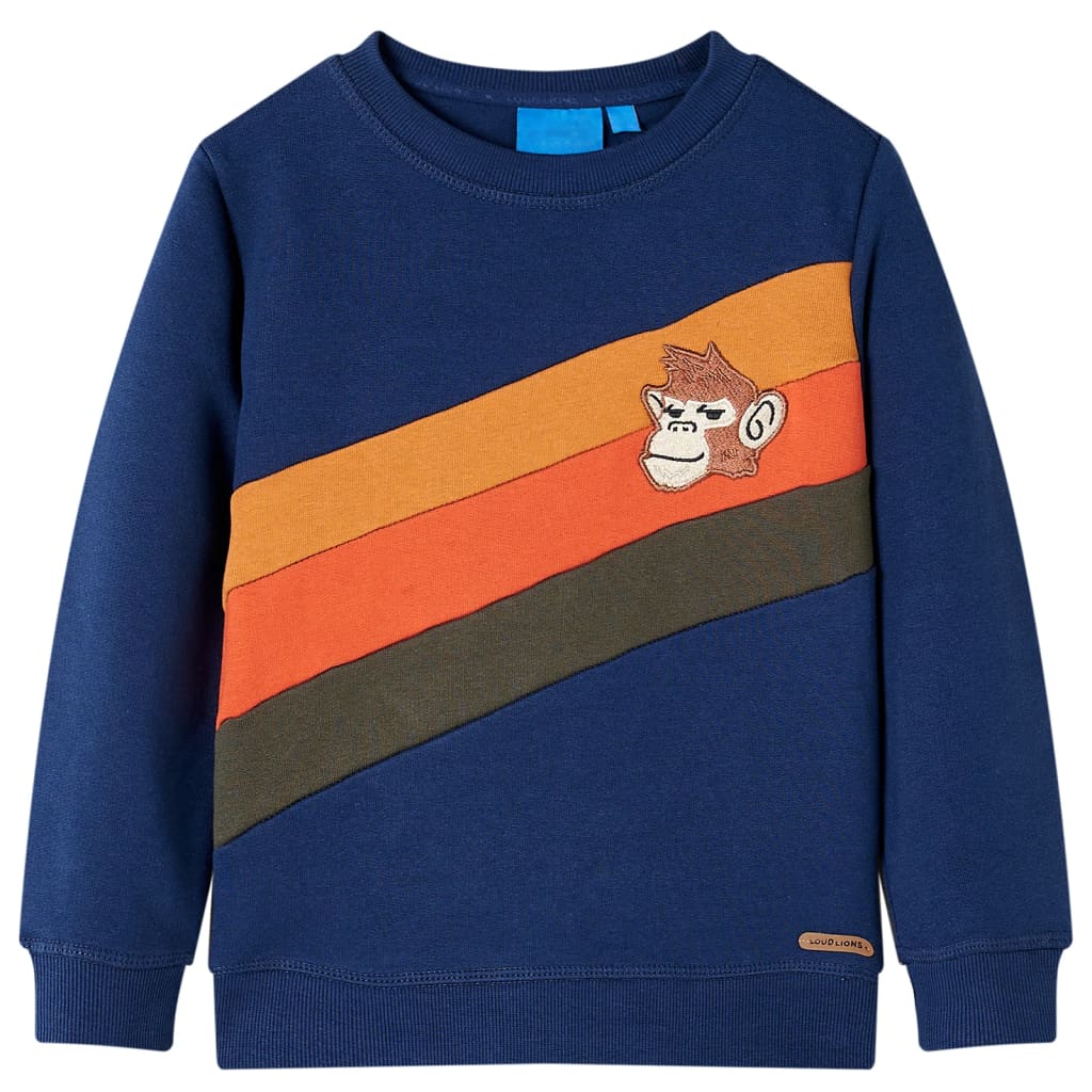 Sweat-shirt enfant bleu marine 104