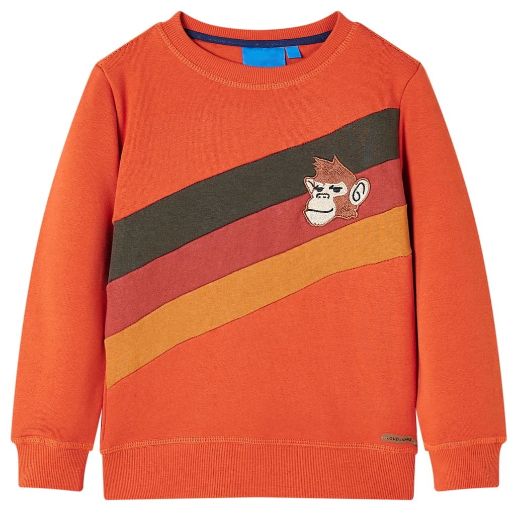 Sweatshirt enfant orange 116
