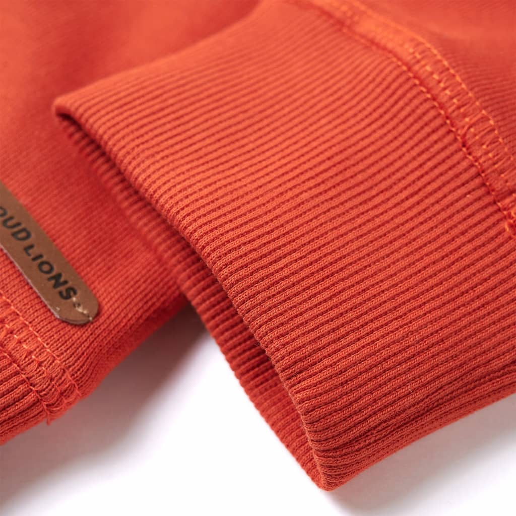 Sweatshirt enfant orange 116
