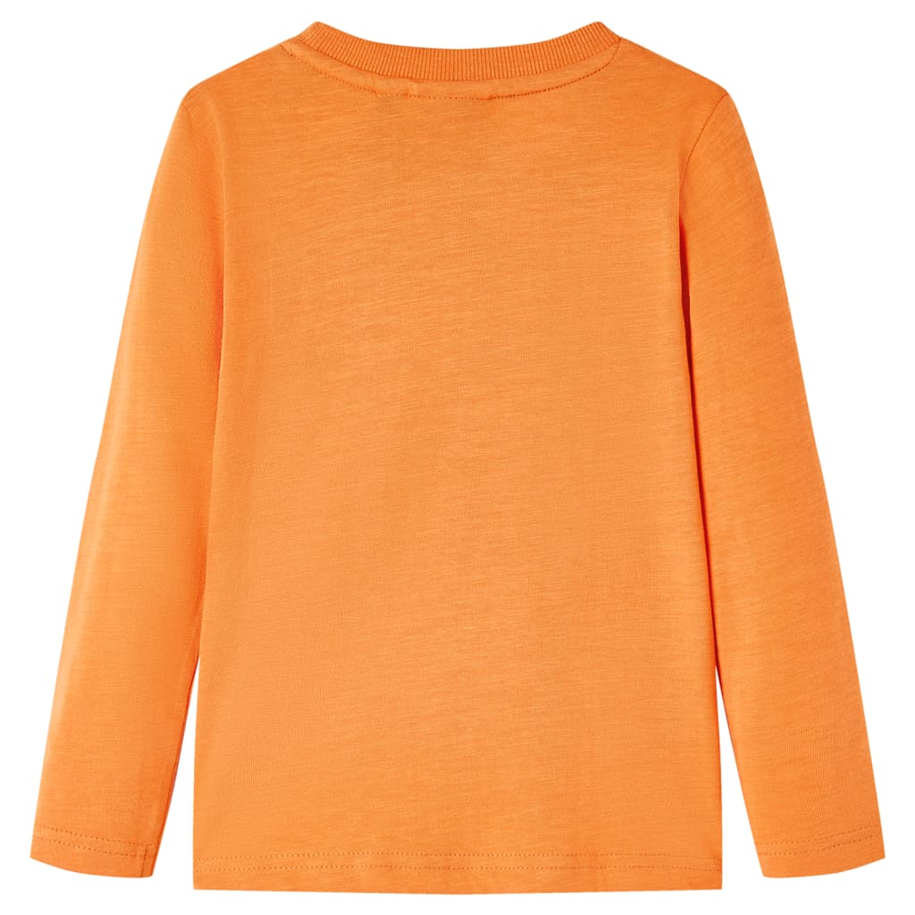 T-shirt à manches longues enfant orange foncé 116