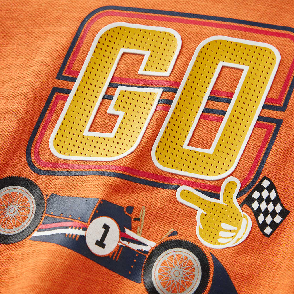T-shirt à manches longues enfant orange foncé 116