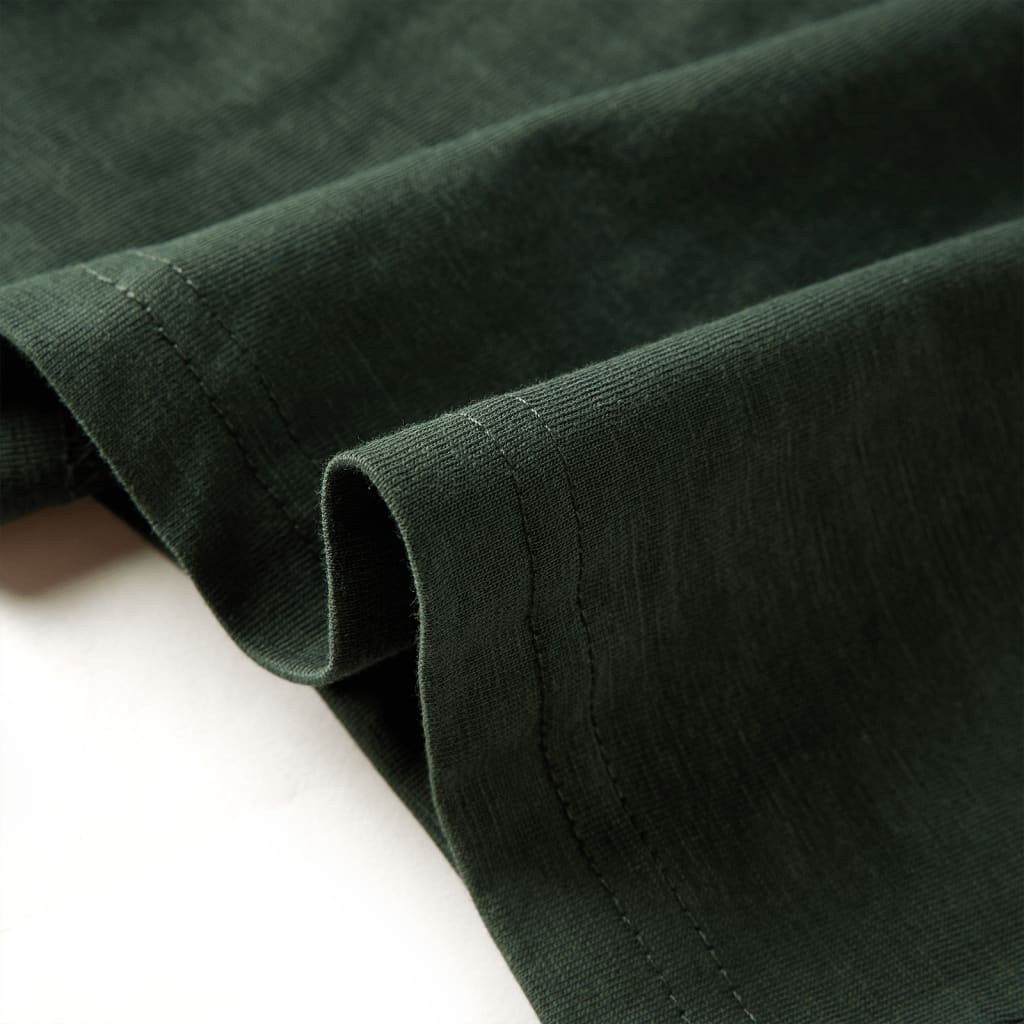 T-shirt manches longues enfant vert foncé 104