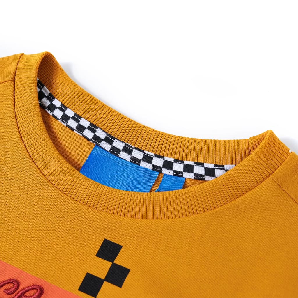 Kids' Long-Sleeve Shirt Ochre 104