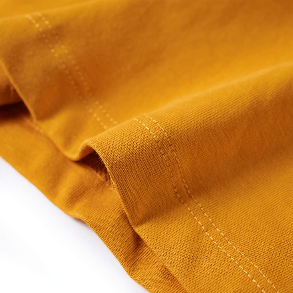Kids' Long-Sleeve Shirt Ochre 104