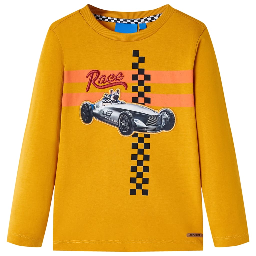 Kinder-Langarmshirt Ocker 116