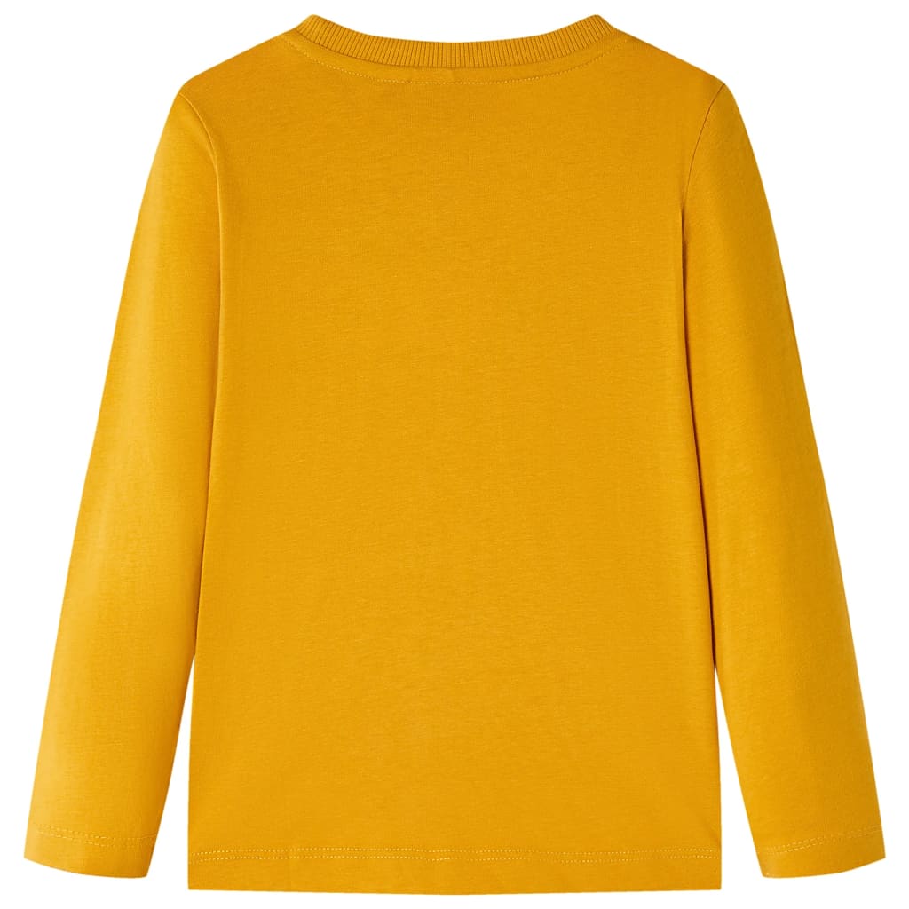 Kinder-Langarmshirt Ocker 116