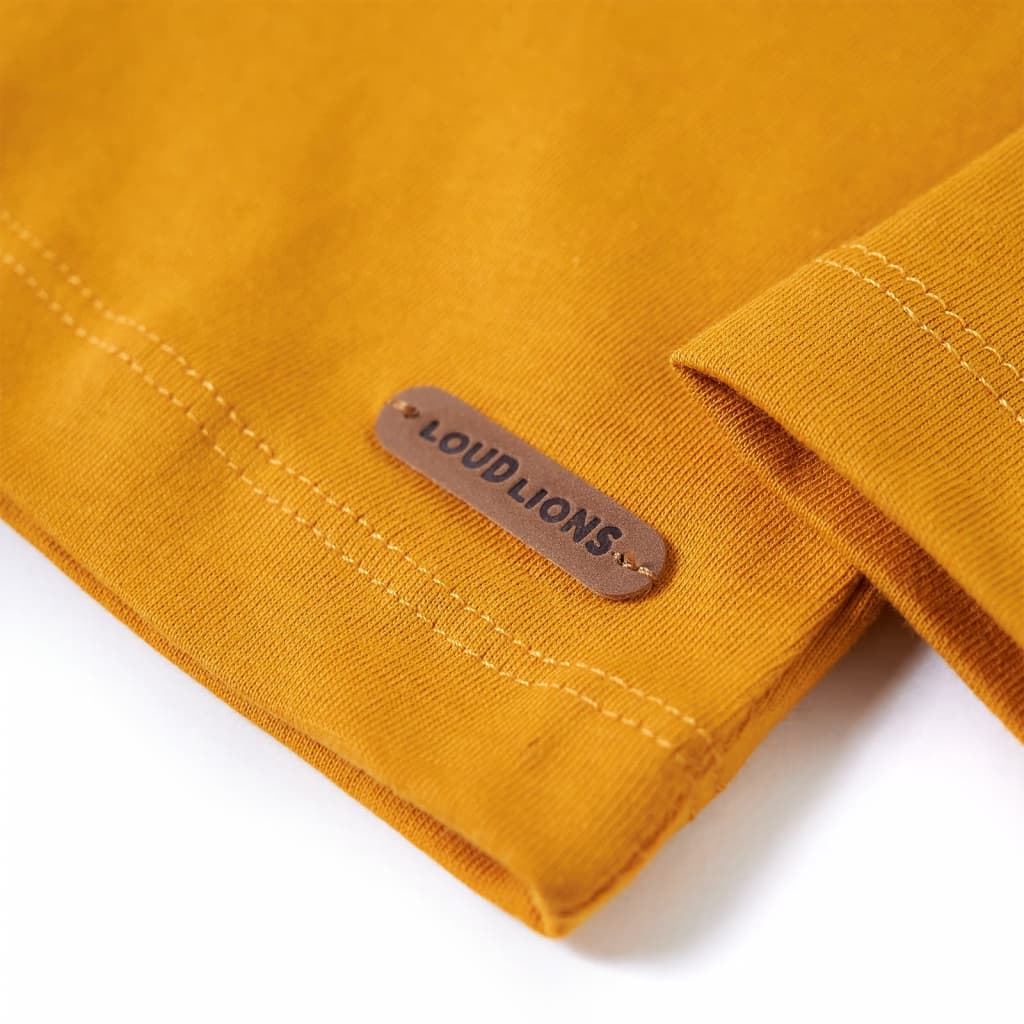 Kids' Long-Sleeve Shirt Ochre 128
