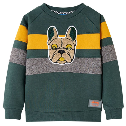 Kinder-Sweatshirt Dunkelgrün 104