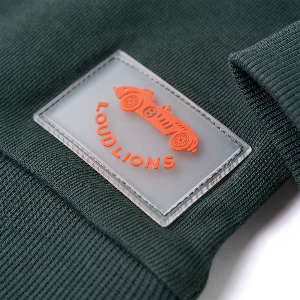 Sweat-shirt enfant vert foncé 116
