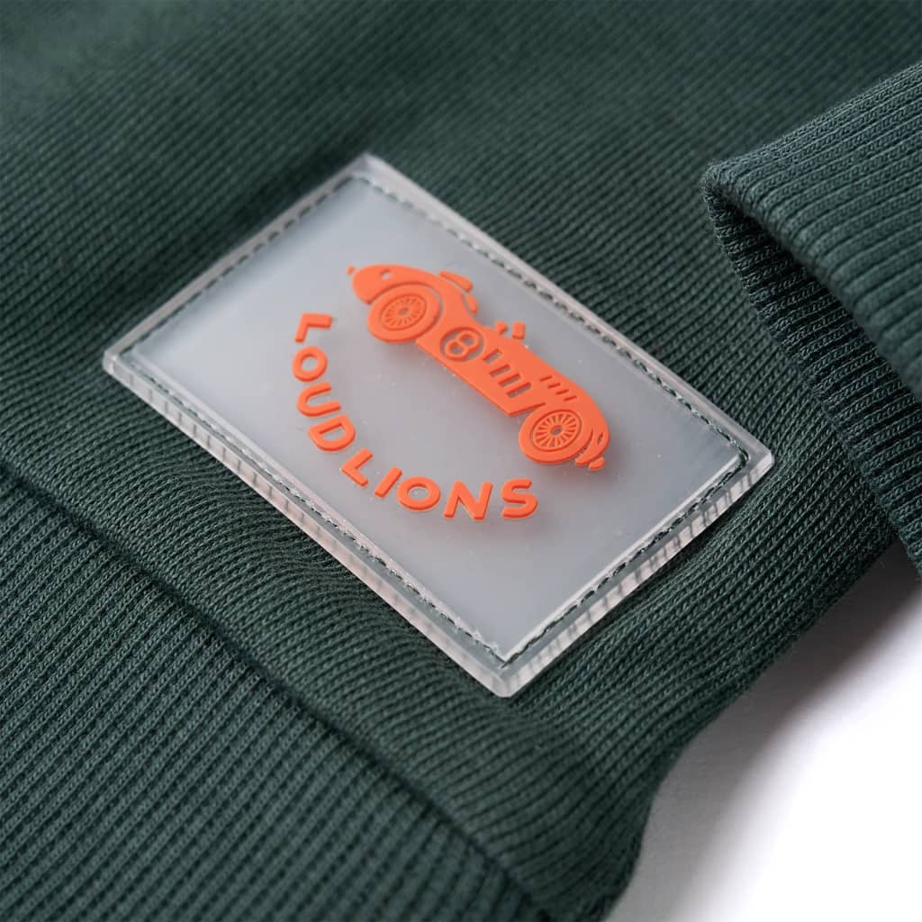 Sweat-shirt enfant vert foncé 128
