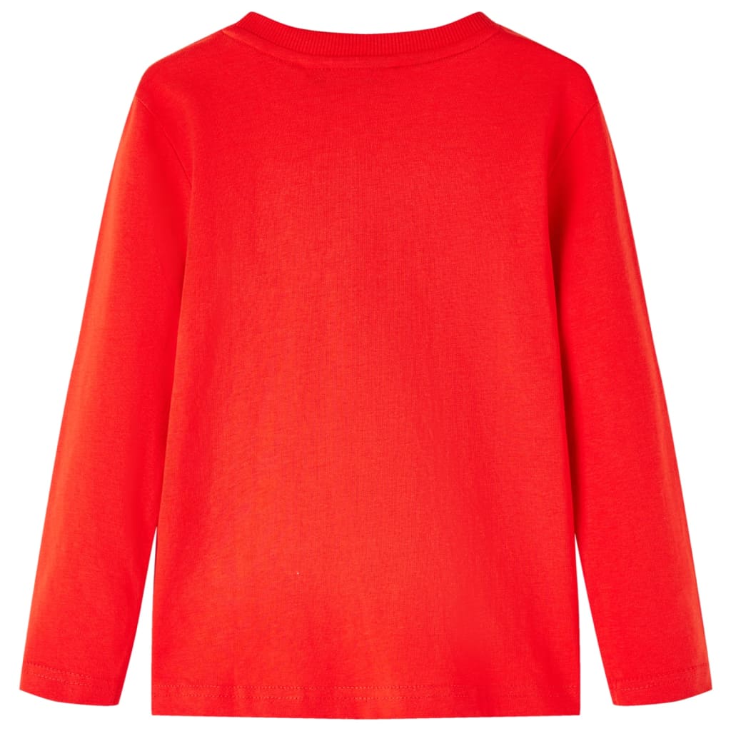 T-shirt manches longues enfant rouge 104