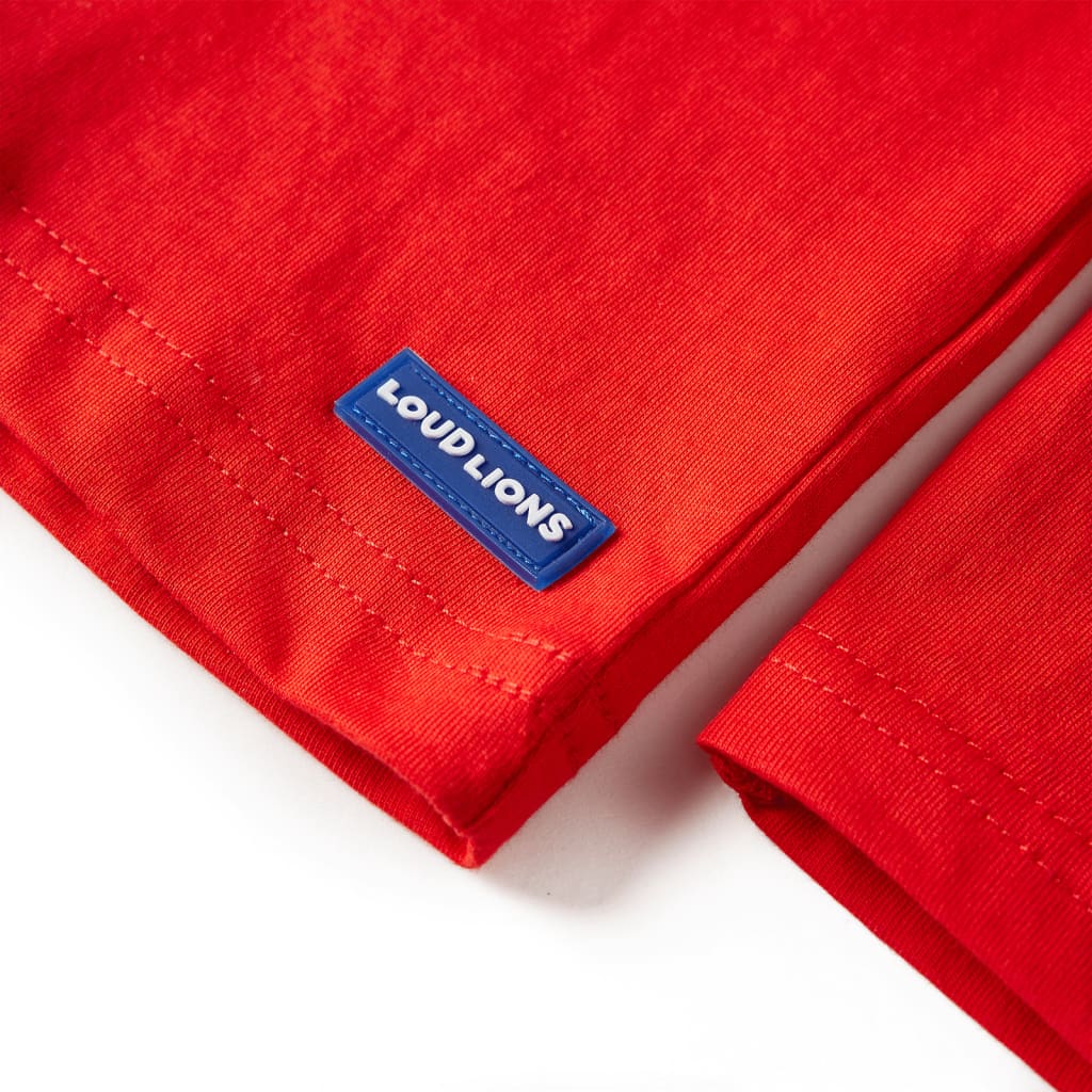 T-shirt manches longues enfant rouge 104
