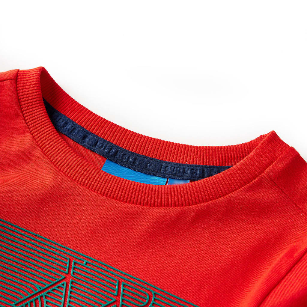 T-shirt manches longues enfant rouge 128