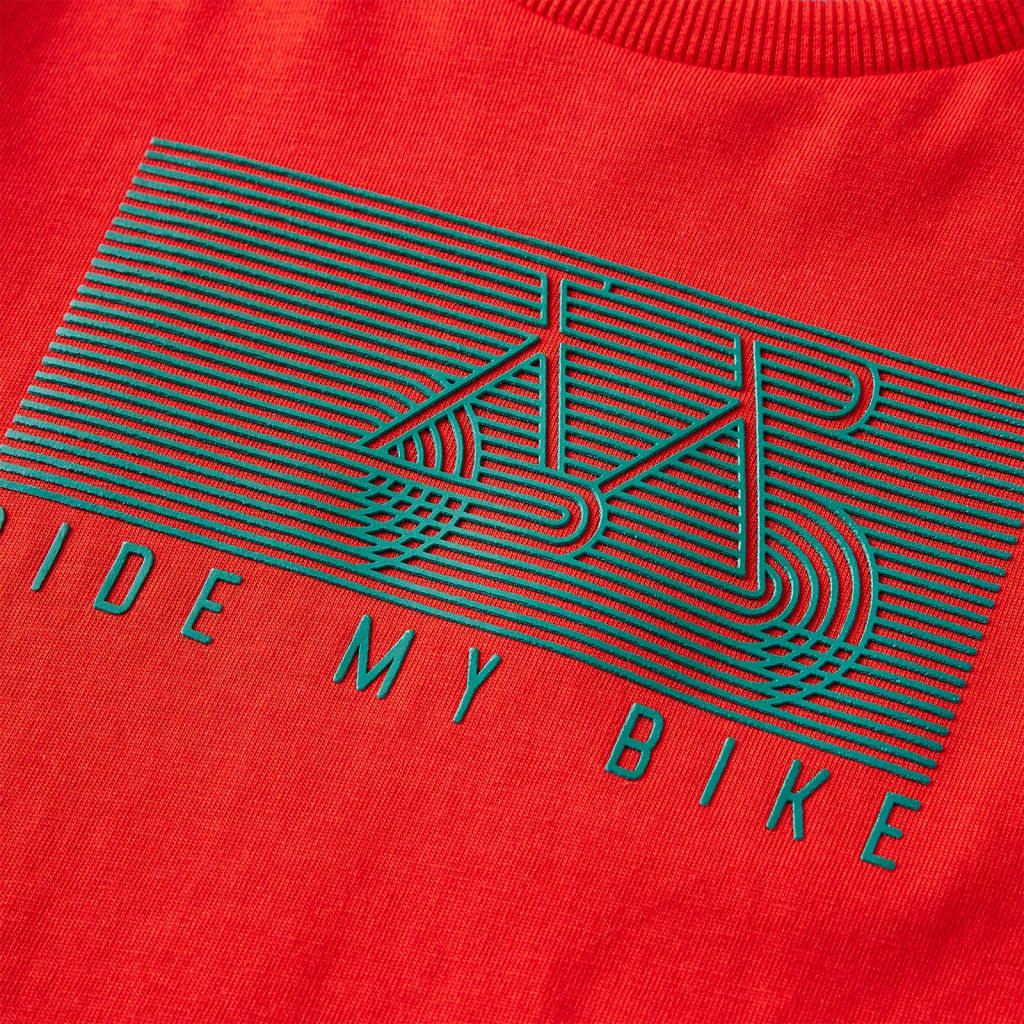 T-shirt manches longues enfant rouge 128