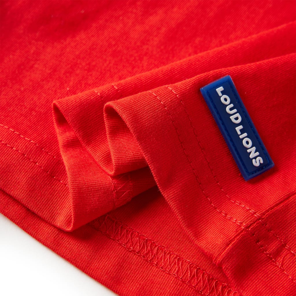 T-shirt manches longues enfant rouge 128