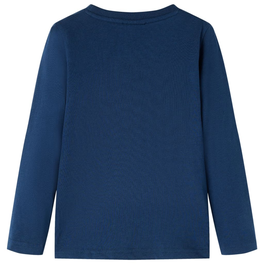 Kids' Long-Sleeved Shirt Navy Blue 92